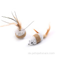 Sisal Cat kratzt Maus und Ball mit Feder